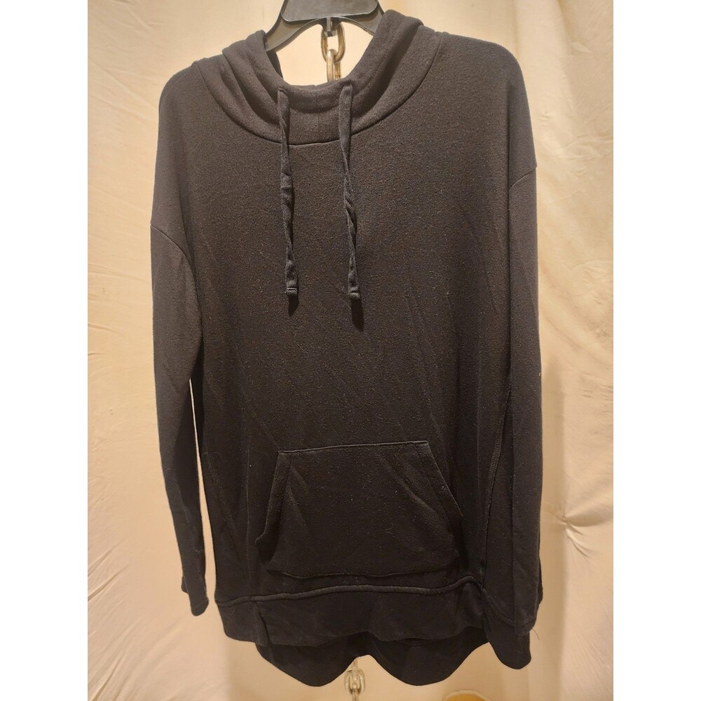 Mossimo Supply Co. Black Pullover Long Hoodie Sweatshirt Women L
